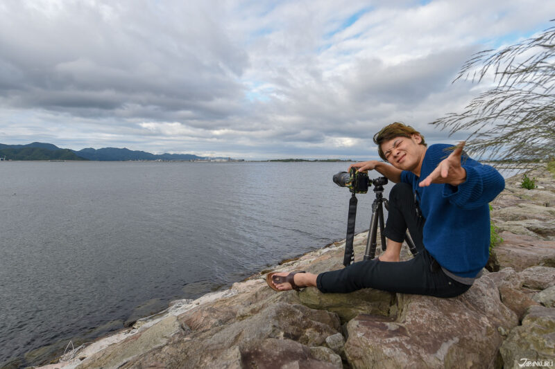 에시마 대교 촬영 포인트에서 바라본 풍경 – 압축 촬영 구도