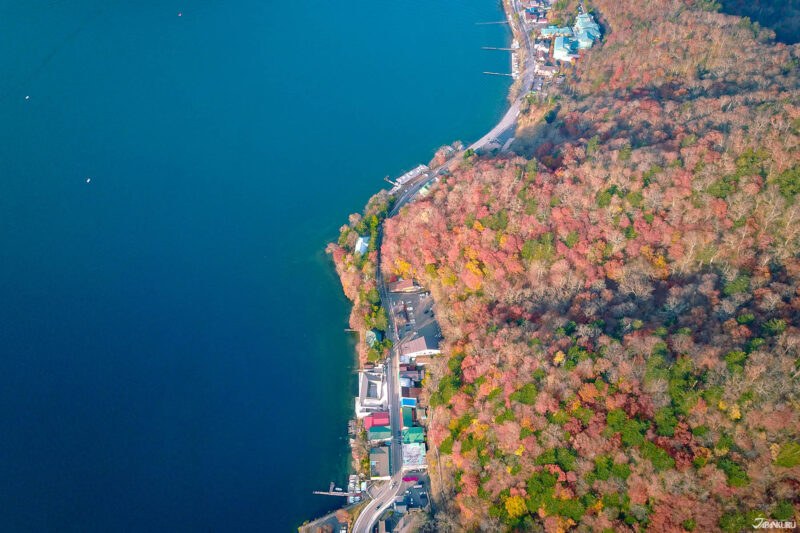 도치기현 닛코의 가을 단풍 풍경
