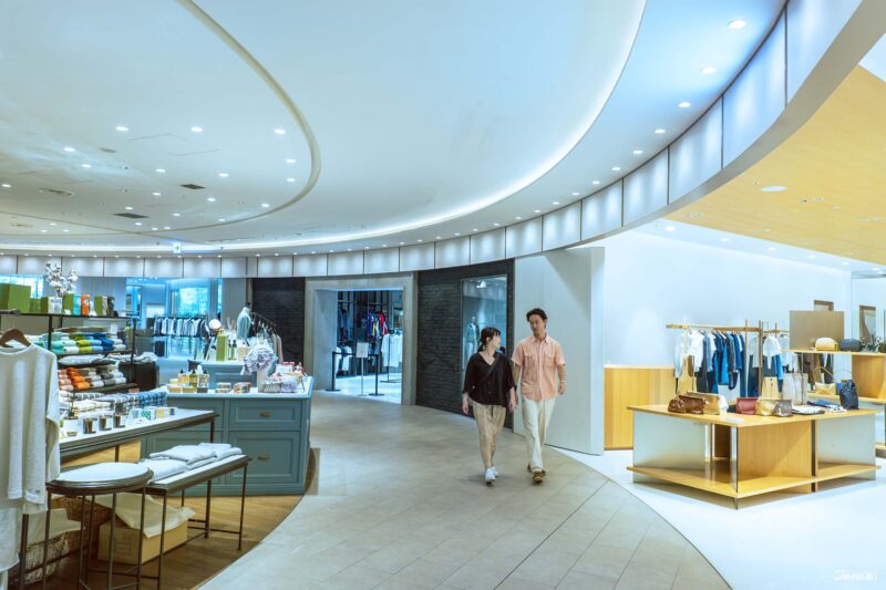 日本家族旅行 銀座逛街