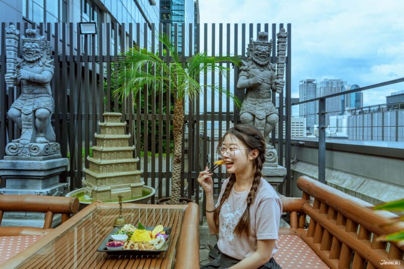 อาหารมังสวิรัติและฮาลาลในโอซาก้าที่ BALILax THE GARDEN Umeda