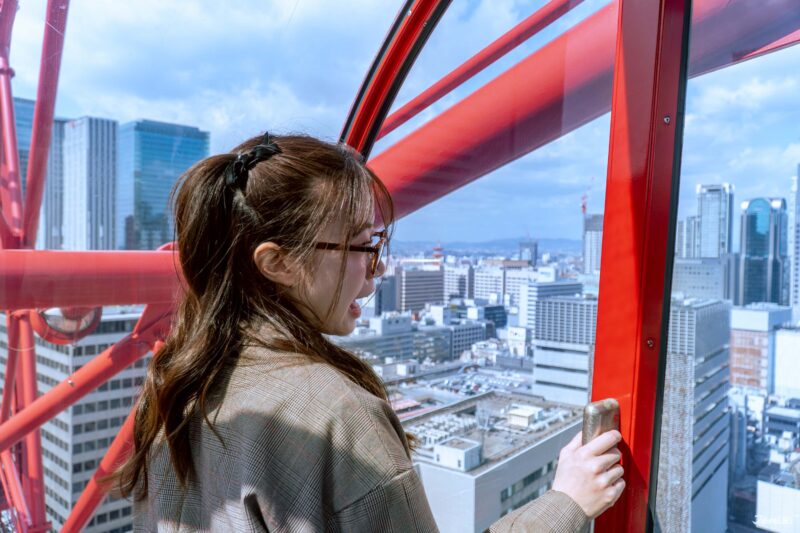 Hep Five Ferris Wheel in Umeda, Osaka