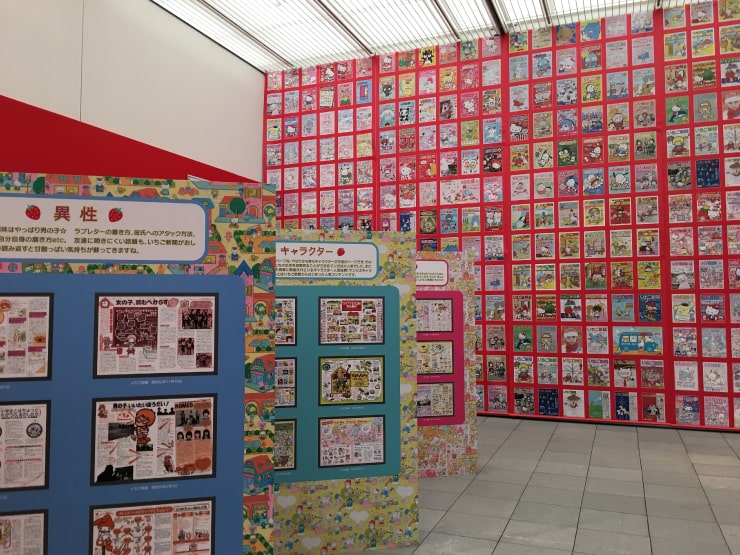 산리오 캐릭터와 ‘카와이이’ 문화의 역사를 다룬 산리오전 전시장