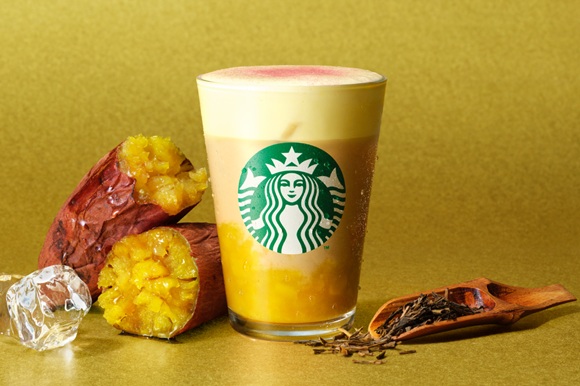스타벅스 재팬 가을 한정 음료, 호지차 구운 고구마 무스 티 라떼