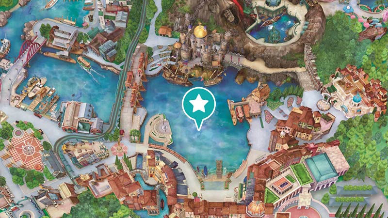 东京迪士尼 海洋 万圣节游行地图