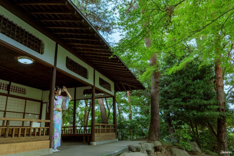 เดินเล่นในโตเกียว สวนโทโนะกายาโตะ ห้องชงชา"โมมิจิเต"  