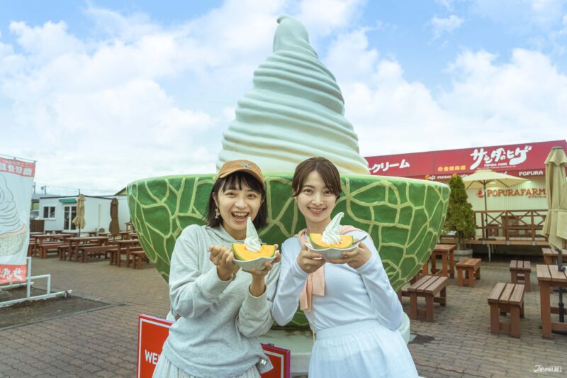 搭船遊北海道 哈密瓜甜點