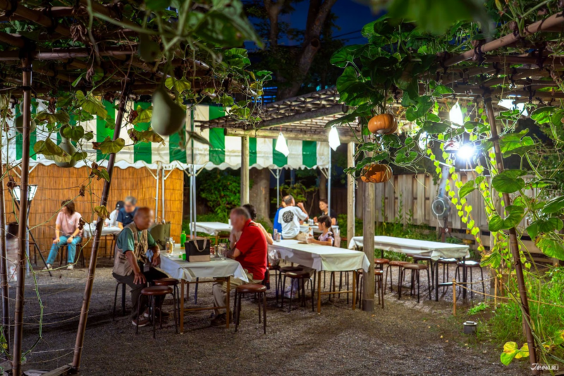 เดินเล่นในญี่ปุ่นตอนกลางคืน สวนมุโคจิมะ เฮียกกะเอน