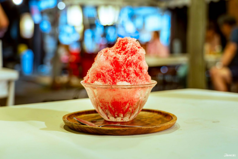 เดินเล่นในญี่ปุ่นตอนกลางคืน สวนมุโคจิมะ เฮียกกะเอน น้ำแข็งไส