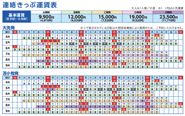 商船三井向日葵 房型價格