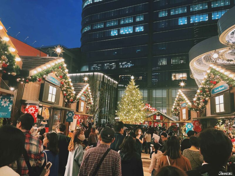 도쿄 아자부다이 힐스 크리스마스 마켓 전경