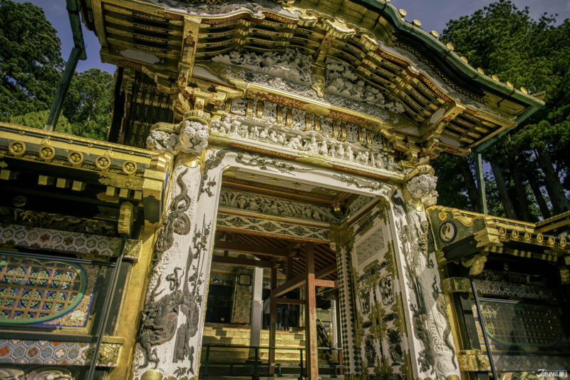 닛코 도쇼구 신사의 웅장한 건축물과 가을 단풍