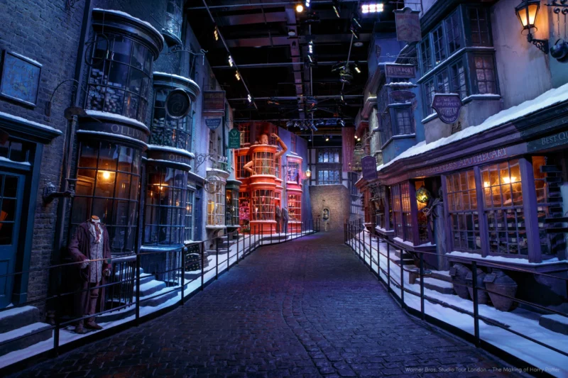 อีเวนต์ Hogwarts in the Snow ตรอกไดแอกอนปกคลุมด้วยหิมะ
