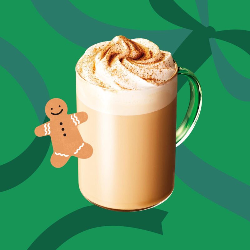 Ginger Bread Latte เครื่องดื่มจาก Starbucks ญี่ปุ่น