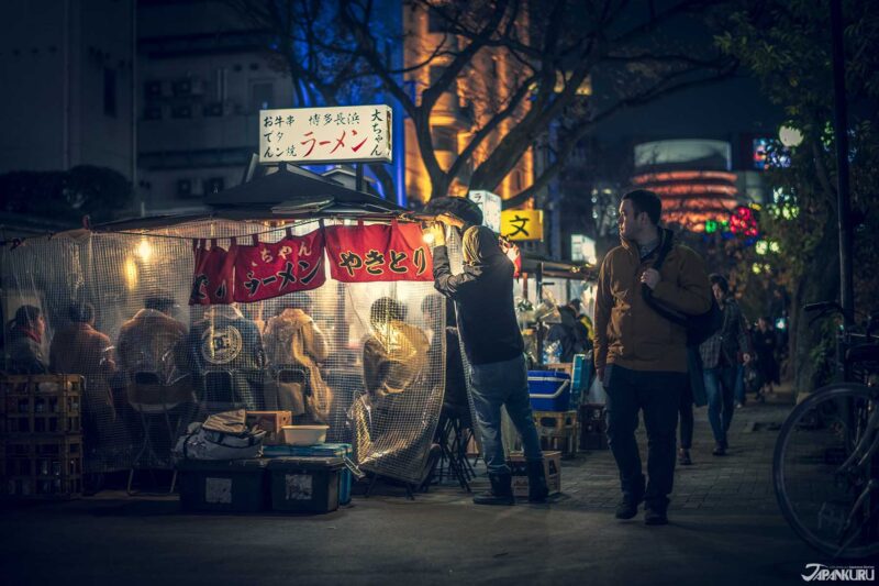 후쿠오카 겨울 도심 일루미네이션 전경