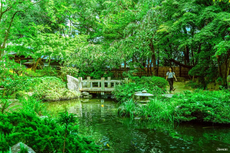 福冈必逛景点 乐水园 日式庭院