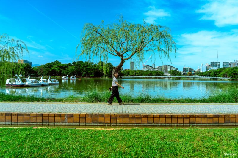 福冈必逛景点 大濠公园 福冈散步