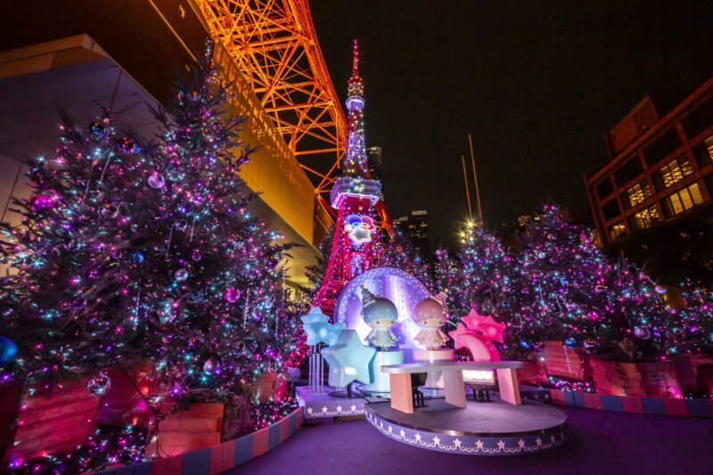 도쿄타워 키키&라라 리틀 트윈 스타즈 일루미네이션
