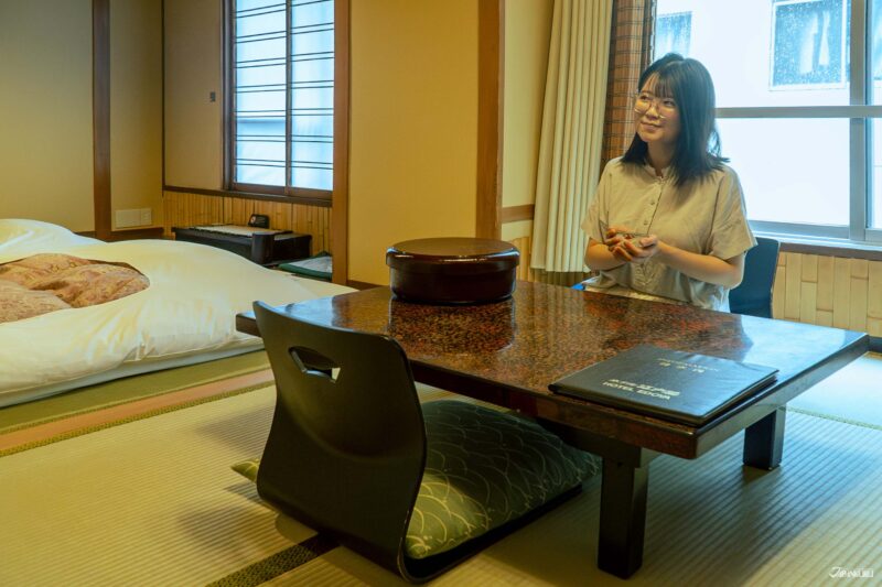 도쿄 료칸 호텔 에도야 전통 다다미 객실 전경