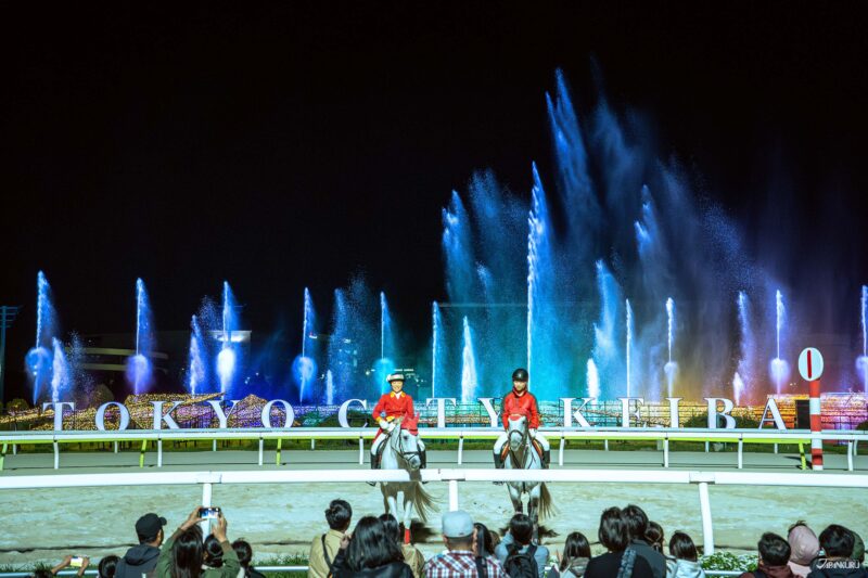 大井竞马场点灯 Tokyo Mega Illumi 喷泉秀