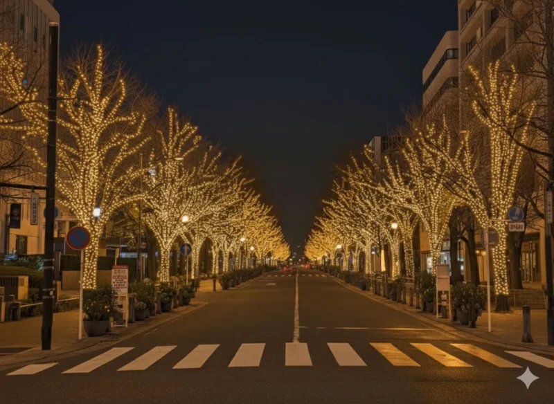 요코하마 공원·니혼오도리 일루미네이션과 겨울 라이트업