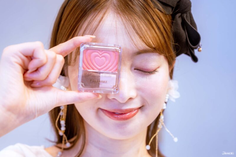 캔메이크 파우더 치크 P06 쥬시코랄, 상큼한 아이돌 볼 메이크업