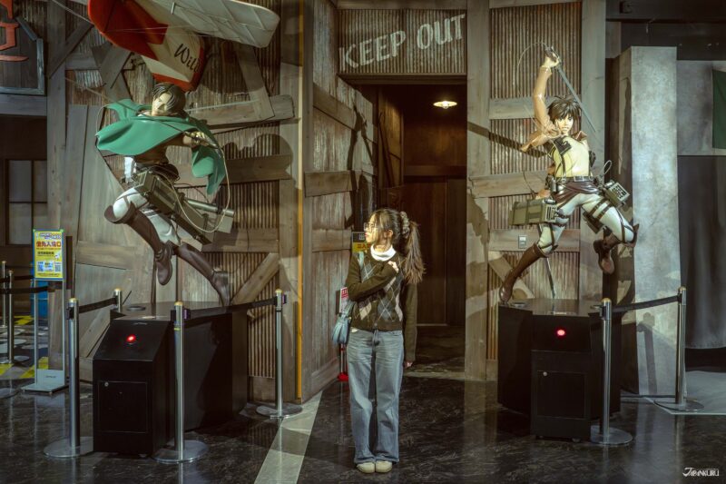 Attack on Titan attraction at Tokyo's indoor amusement park, TOKYO JOYPOLIS