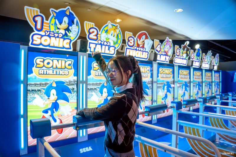 Sonic attractions at Tokyo's indoor amusement park, TOKYO JOYPOLIS