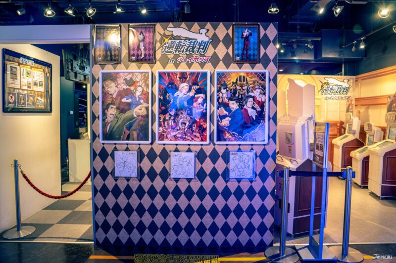 Phoenix Wright attraction at Tokyo's indoor amusement park, TOKYO JOYPOLIS