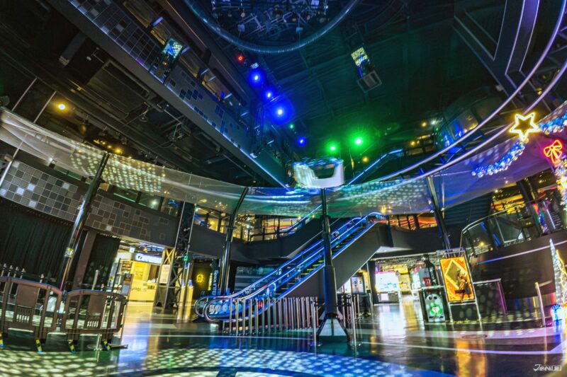 Roller coaster at Tokyo's indoor amusement park, TOKYO JOYPOLIS