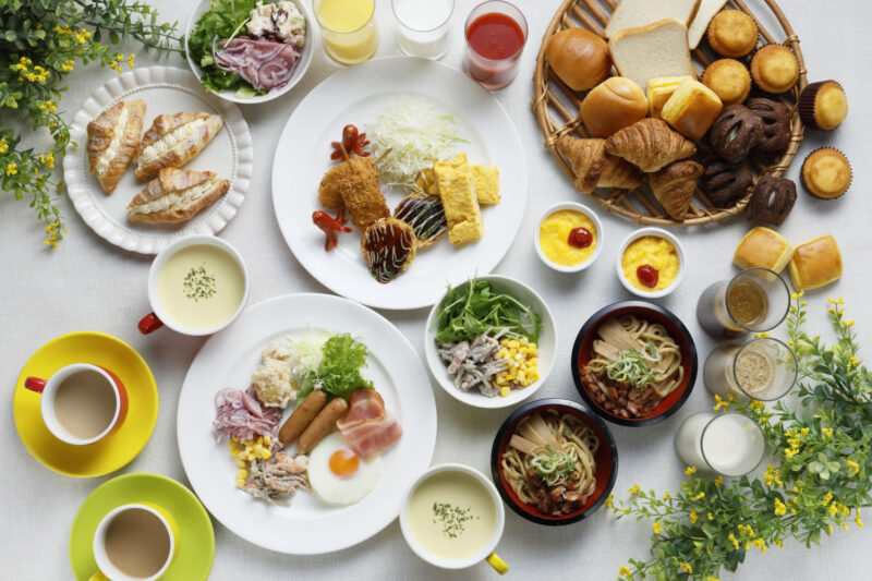 อาหารเช้าที่โรงแรม Hotel Universal Port