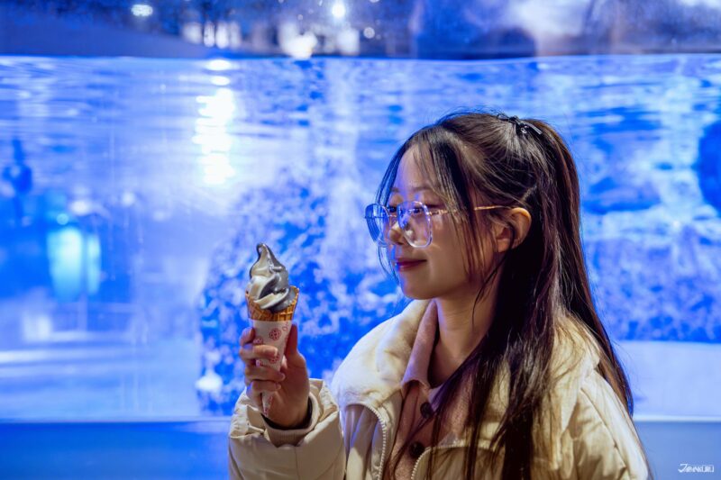 펭귄 소프트와 음료 메뉴들