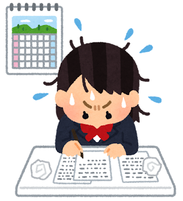 공부하는 여학생