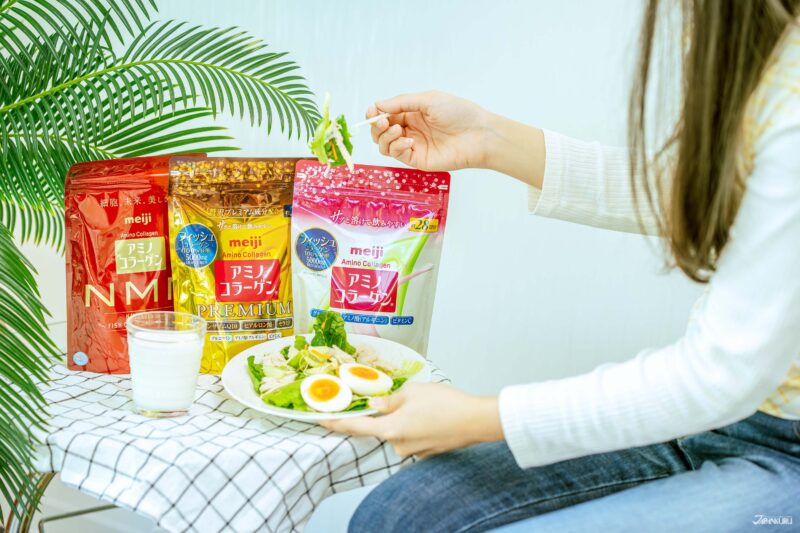 日本明治氨基膠原蛋白3種