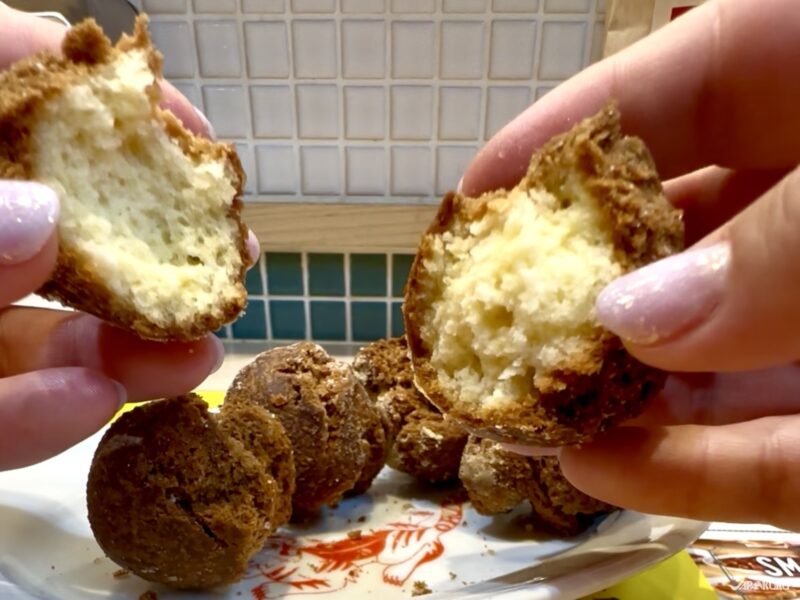 Gyoza donuts from Osaka Ohsho in Japan