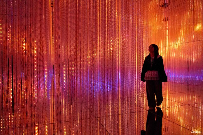 visiting teamLab Biovortex Kyoto