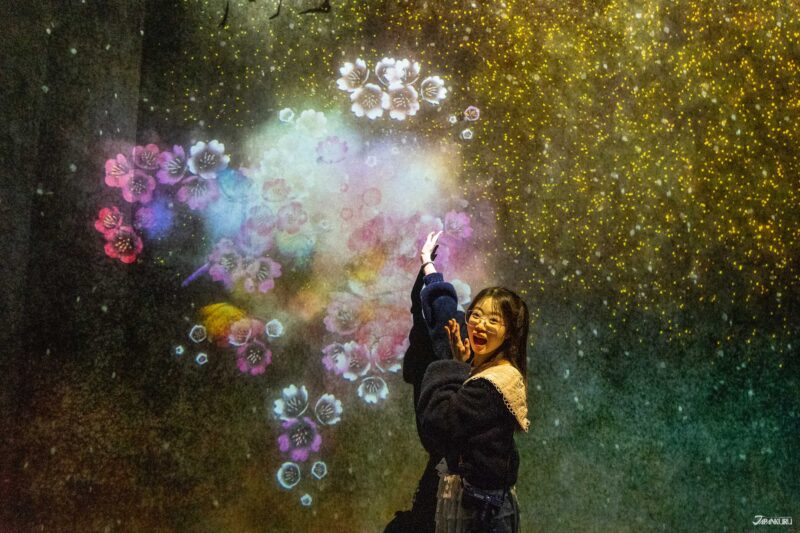 visiting teamLab Biovortex Kyoto