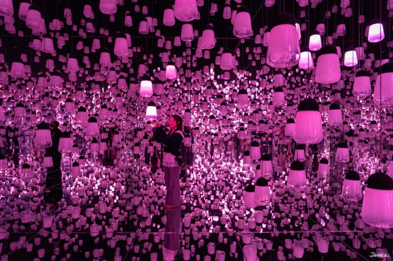 visiting teamLab Biovortex Kyoto