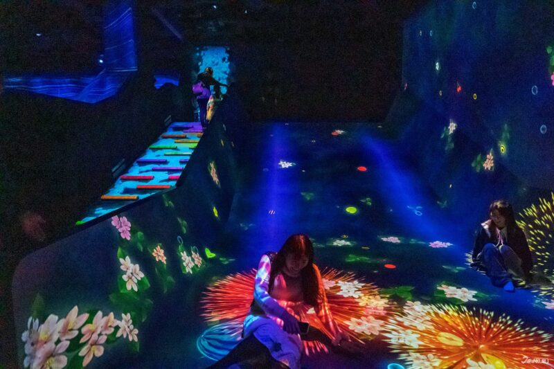 the Athletics Forest & Future Park at teamLab Biovortex Kyoto