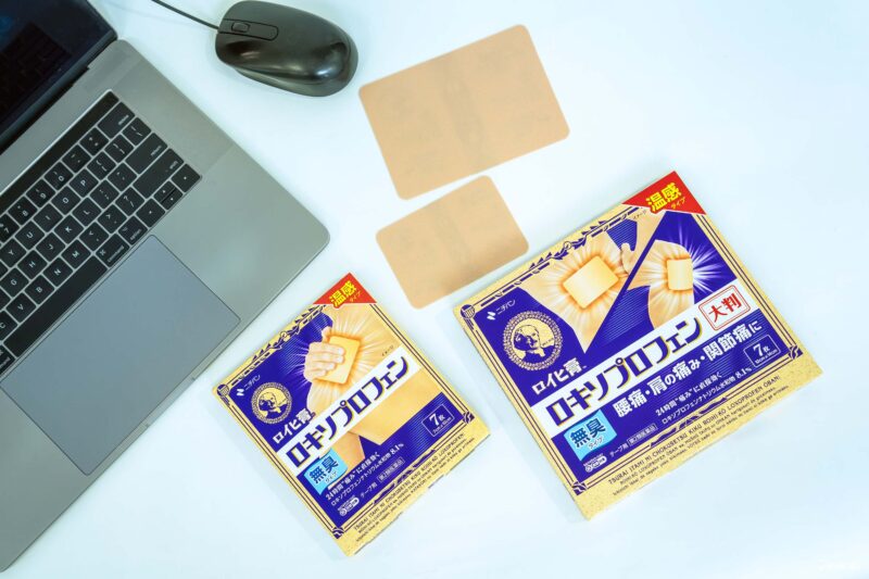 로이히코 록소프로펜 대형 사이즈 파스 어깨 허리 통증 완화용