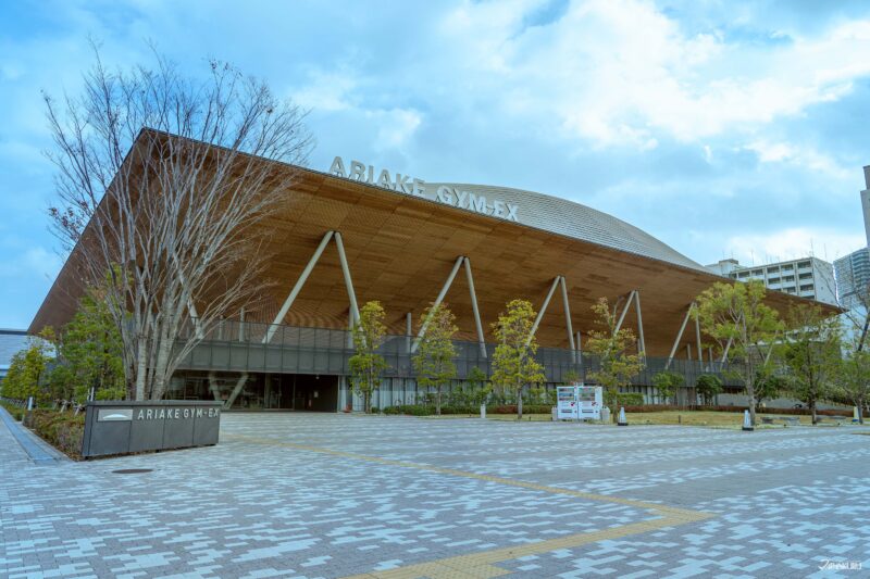 อาคารอาริอาเกะ ยิม-เอ็กซ์(Ariake GYM-EX) อาคารจัดแสดงขนาดใหญ่ ทำจากวัสดุไม้