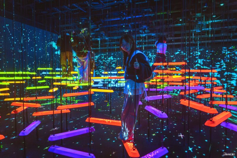 the Athletics Forest & Future Park at teamLab Biovortex Kyoto