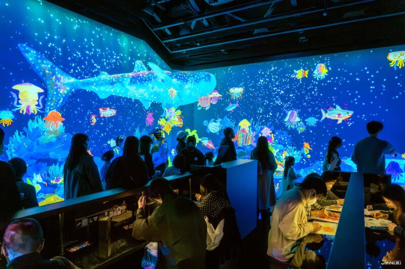 the Athletics Forest & Future Park at teamLab Biovortex Kyoto