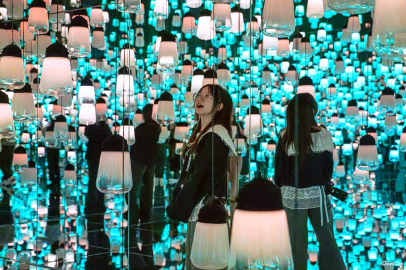 visiting teamLab Biovortex Kyoto