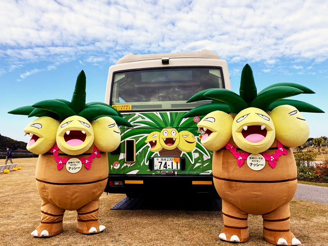 미야자키의 대표 포켓몬 알로라 나시