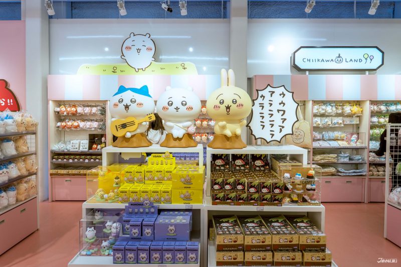 치이카와랜드 신주쿠점 내부 귀여운 캐릭터 굿즈 매장