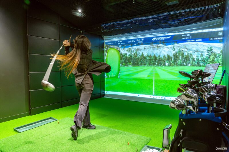 ทดลองไม้กอล์ฟที่โชว์รูม Yonex โอซาก้า