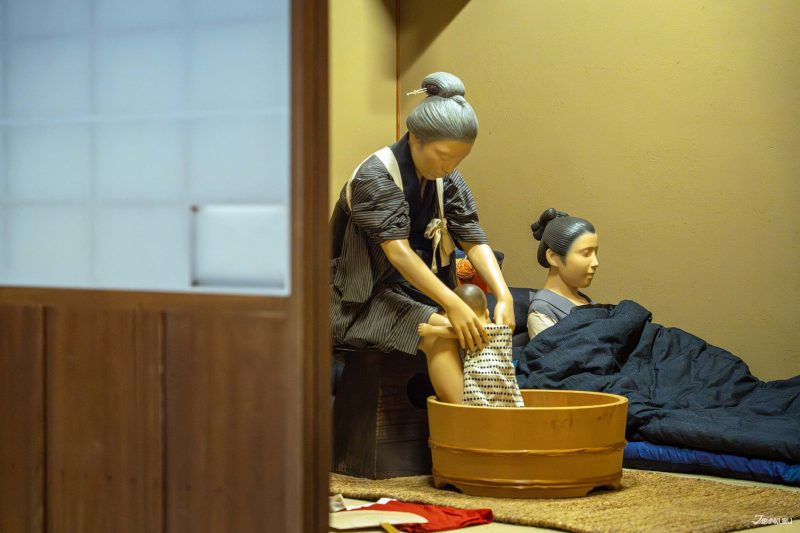 โมเดลจำลองวิถีชีวิตสมัยเอโดะ จัดแสดงภายในพิพิธภัณฑ์เอโดะโตเกียว