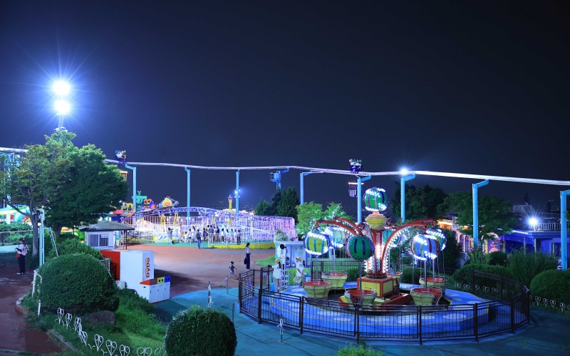 生駒遊樂園 夜晚點燈