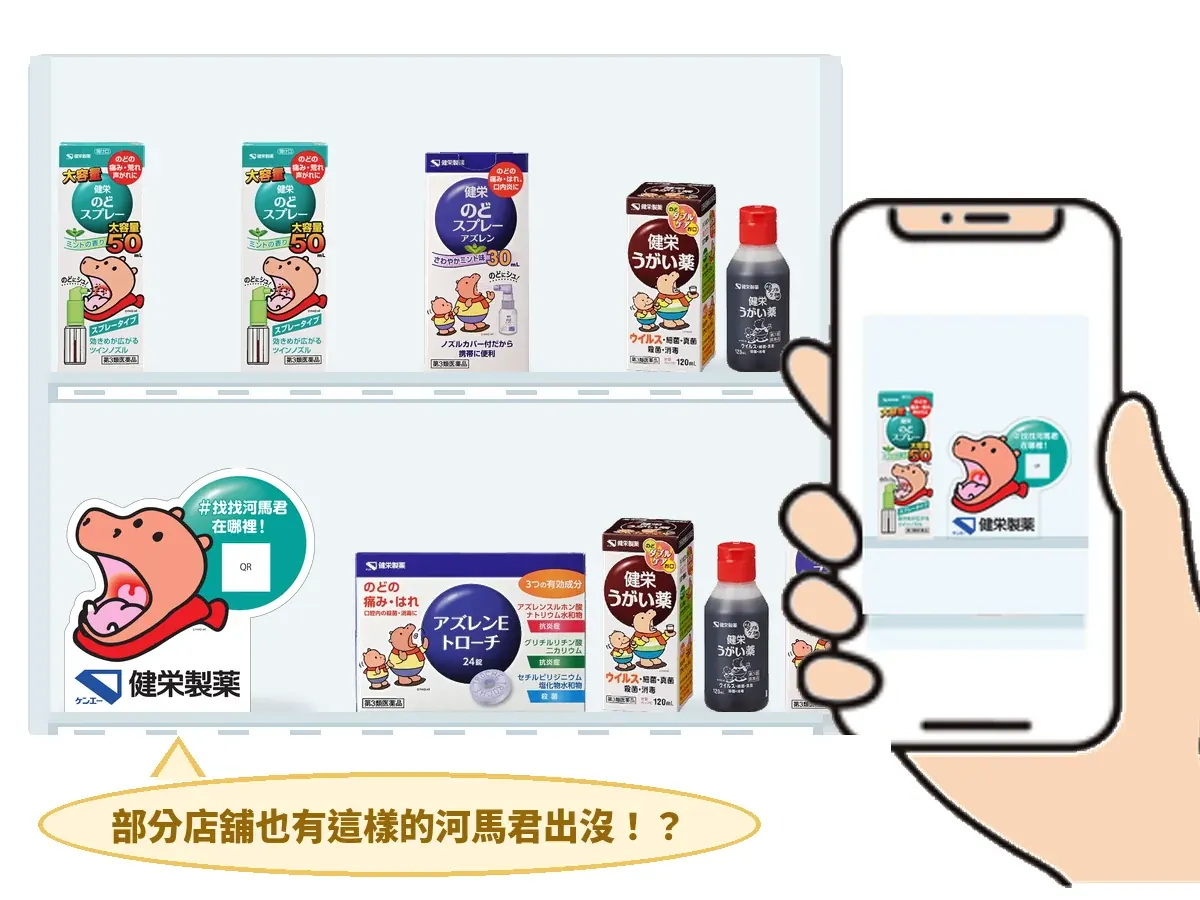 在店頭貨架拍攝指定商品的示意圖