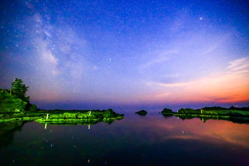 佐渡島宿根木星空